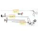 Complete Delta Med Surgical Cystoscope Set including HD telescope, multiple sheaths, and working bridge