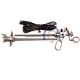 Complete Delta Med Surgical DVIU Set including sheath, cold knives, and blue silicone light cable