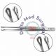 Singley surgical tissue grasping forceps working end