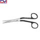 Cottle Serrated Supercut Scissors, 6-1/4 in (16cm), Angled