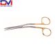 Fomon Serrated Onyx Scissors, 5-1/2 in (14cm), Angled