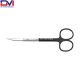 Goldman Fox Serrated Supercut Scissors, 5 in (12.5cm), Curved