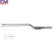 Gruenwald Dressing Bayonet Forceps, 8 in (20cm), Serrated Jaw