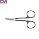 Gunter Serrated Supercut Scissors, 4-1/2 in (11.5cm), Angled
