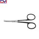 Kaye Serrated Supercut Scissors, 4-1/2 in (11.5cm), Curved