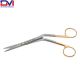 Tebbetts Type Serrated Onyx Scissors, 7-1/2 in (19cm), Angled