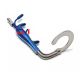 C Circular Ring Breast Retractor with Fiber Optic Light Guide and Suction