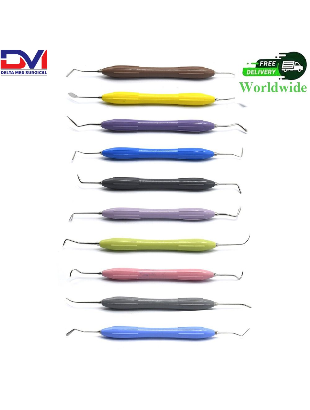 Tooth Fllng Composte Dental nstruments SLCONE HANDLE 7 Pcs Set | eBay